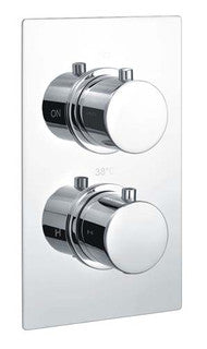 The White Space DC Round Valve Shower Kit – Wall fixed head / Chrome