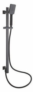 The White Space DC Square Valve Shower Kit – Slide rail handset only / Black