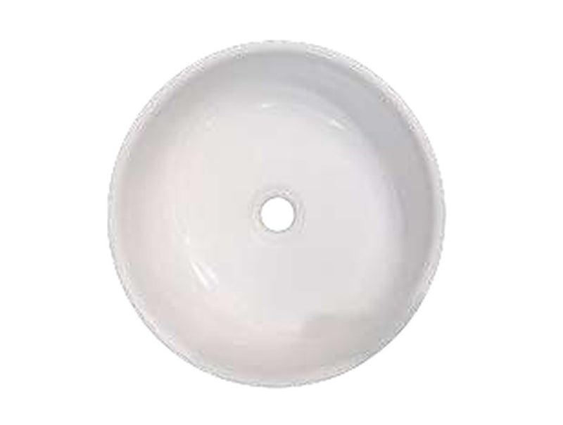 The White Space Era countertop basin bowl in white