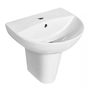 The White Space Euna basin with one tap hole