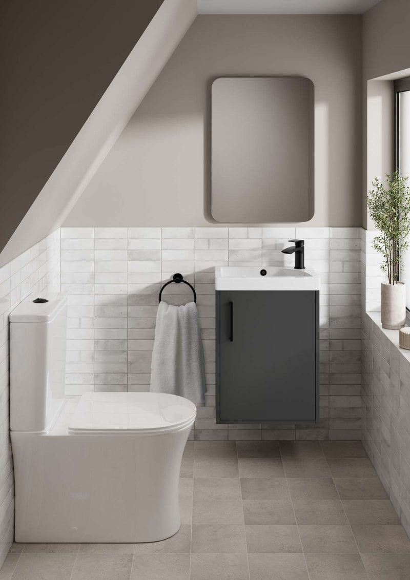 The White Space Euna Rimless Close Coupled WC (Closed Back)