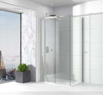 The White Space Evolve Shower Side Panel – chrome