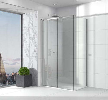 The White Space Evolve Shower Side Panel – chrome