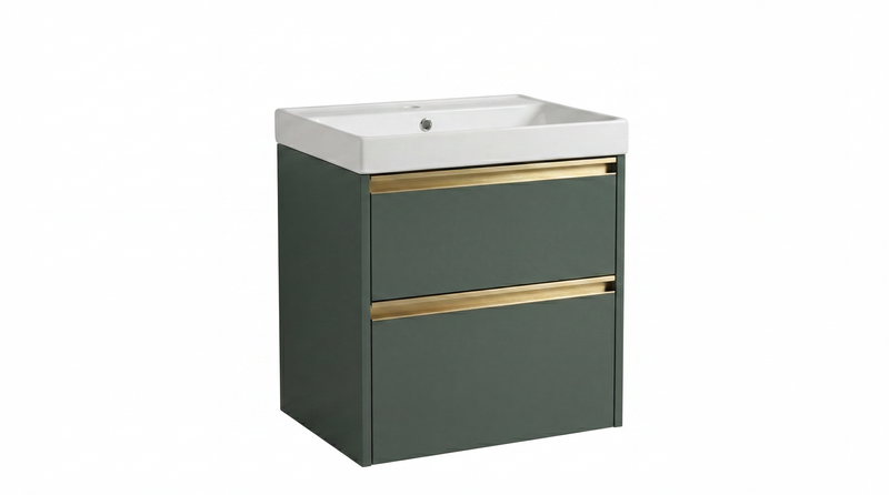The White Space Hitt 600mm wall hung vanity unit in Dark Grey