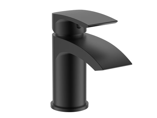 The White Space Kaber Mini Monobloc Basin Mixer – Black