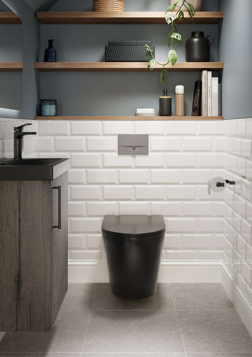 The White Space Lab Rimless Back to Wall WC Matt Black
