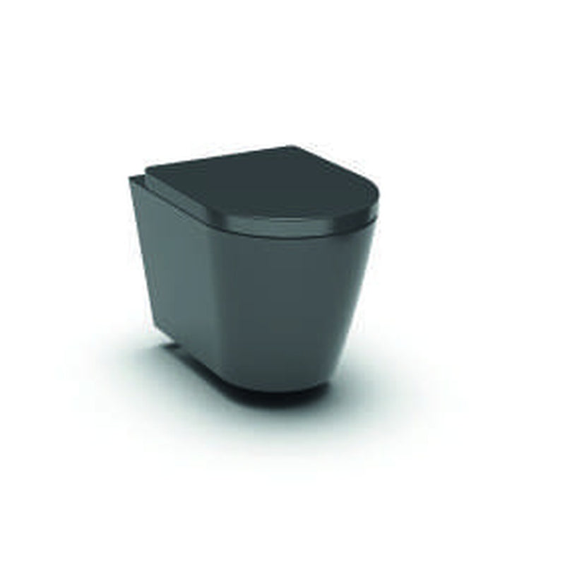 The White Space Lab matt black WC (back to wall version shown)