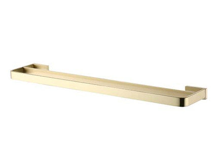 The White Space Legend double towel rail in brushed brass