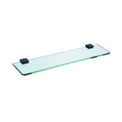 The White Space Legend glass shelf in black