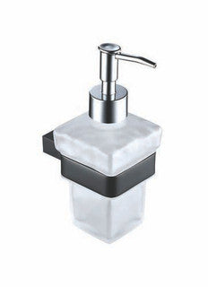The White Space Legend liquid soap dispenser in black