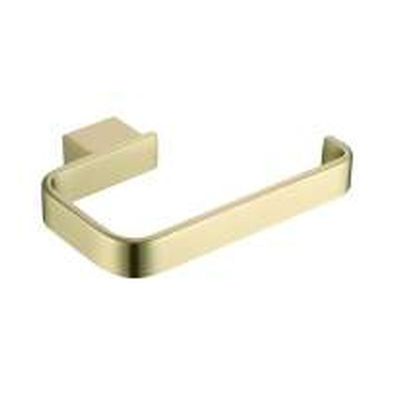The White Space Legend toilet roll holder in brushed brass
