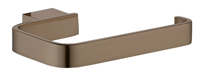 The White Space Legend toilet roll holder in brushed bronze