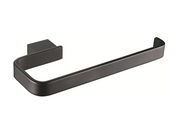 The White Space Legend towel ring in black