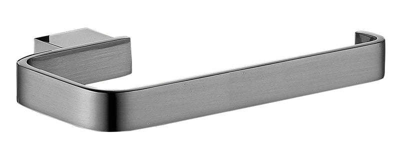 The White Space Legend towel ring in gunmetal