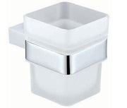 The White Space Legend tumbler and holder in chrome