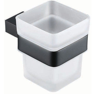 The White Space Legend tumbler and holder in black