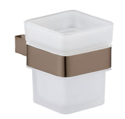 The White Space Legend tumbler and holder in brushed bronze
