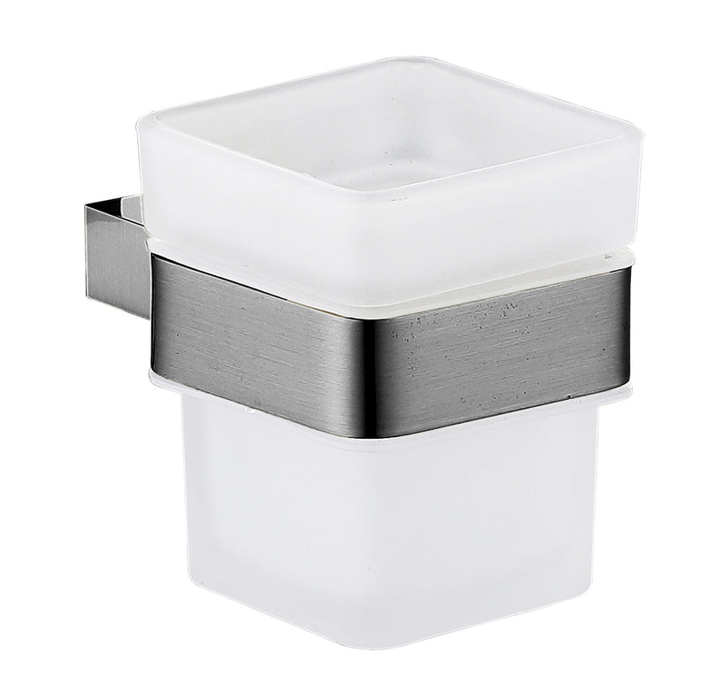 The White Space Legend tumbler and holder in gunmetal