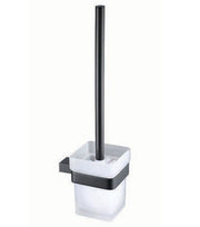 The White Space Legend wc brush and holder in black