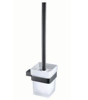 The White Space Legend wc brush and holder in black