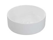 The White Space Lunar countertop basin bowl in white