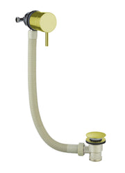 The White Space Overflow Bath Filler with Control Valve – Brushed Brass