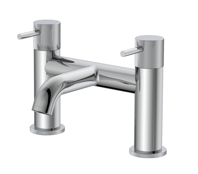 The White Space Pin Fluted Bath Filler – Chrome