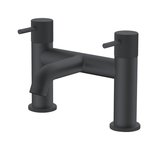The White Space Pin Fluted Bath Filler – Black