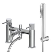 The White Space Pin Fluted Bath Shower Mixer – Chrome