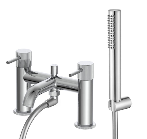 The White Space Pin Fluted Bath Shower Mixer – Chrome