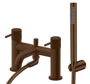 The White Space Pin Fluted Bath Shower Mixer – Brushed Bronze