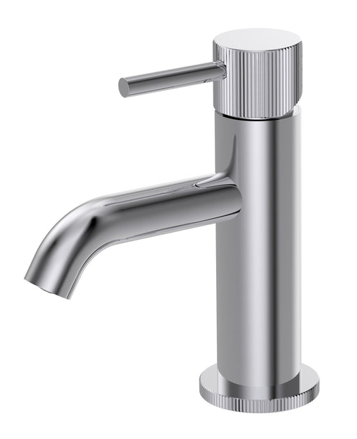 The White Space Pin Fluted Mini Monobloc Basin Mixer – Chrome