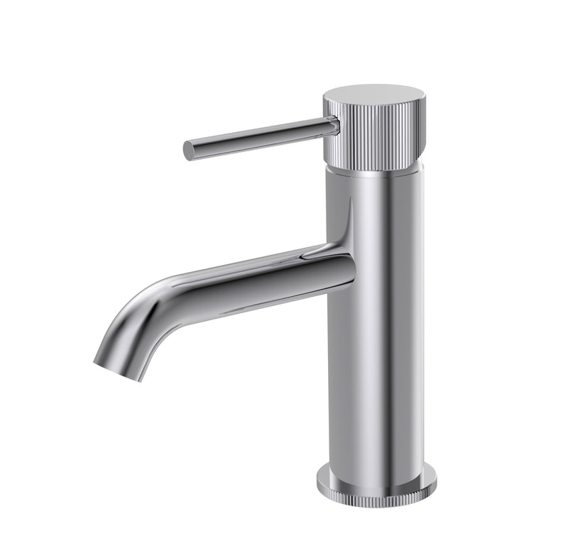 The White Space Pin Fluted Monobloc Basin Mixer – Chrome