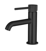 The White Space Pin Fluted Monobloc Basin Mixer – Black