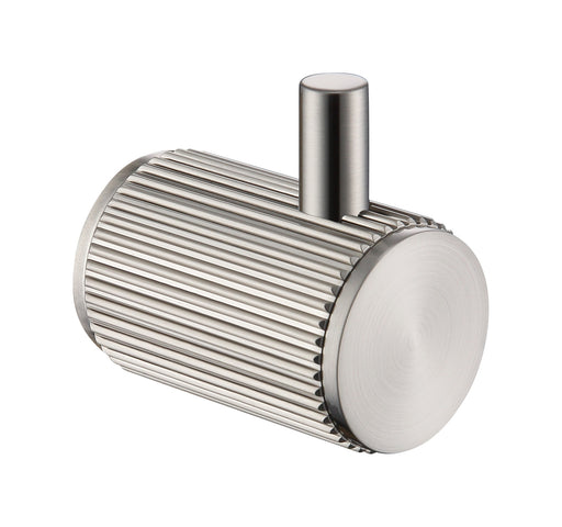 The White Space Pin Fluted robe hook in chrome