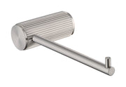 The White Space Pin Fluted toilet roll holder in chrome