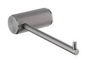 The White Space Pin Fluted toilet roll holder in gunmetal