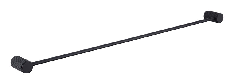The White Space Pin Fluted towel rail in black