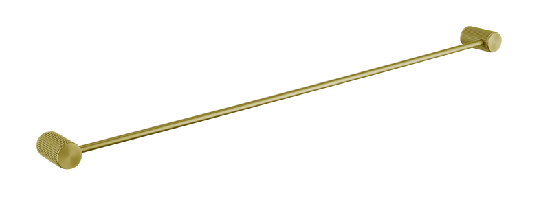 The White Space Pin Fluted towel rail in brushed brass
