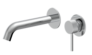 The White Space Pin Fluted Wall Mounted Basin Mixer – Chrome