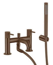 The White Space Pin Knurl Bath Shower Mixer – Brushed Bronze