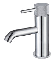 The White Space Pin Knurl Mini Monobloc Basin Mixer – Chrome