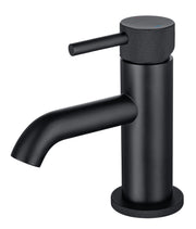 The White Space Pin Knurl Mini Monobloc Basin Mixer – Black