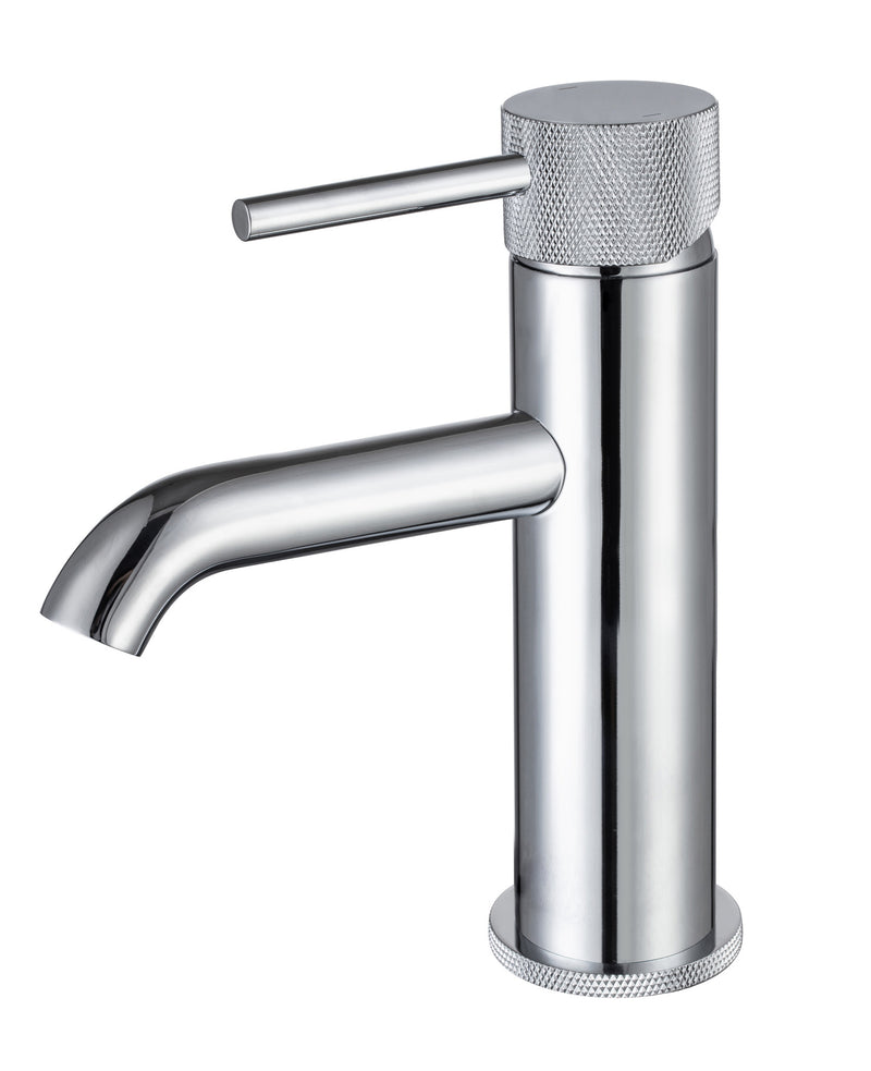 The White Space Pin Knurl Monobloc Basin Mixer – Chrome
