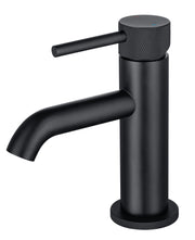 The White Space Pin Knurl Monobloc Basin Mixer – Black