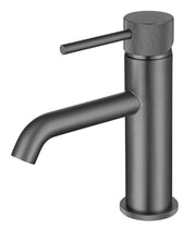 The White Space Pin Knurl Monobloc Basin Mixer – Gunmetal