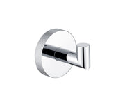 The White Space Pin Knurl robe hook in chrome