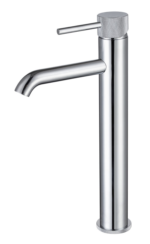 The White Space Pin Knurl Tall Monobloc Basin Mixer – Chrome