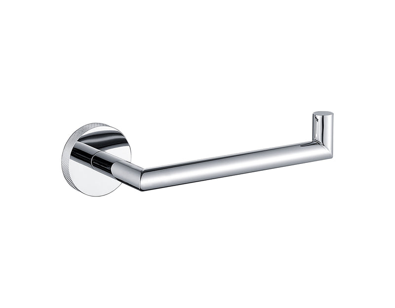 The White Space Pin Knurl toilet roll holder in chrome