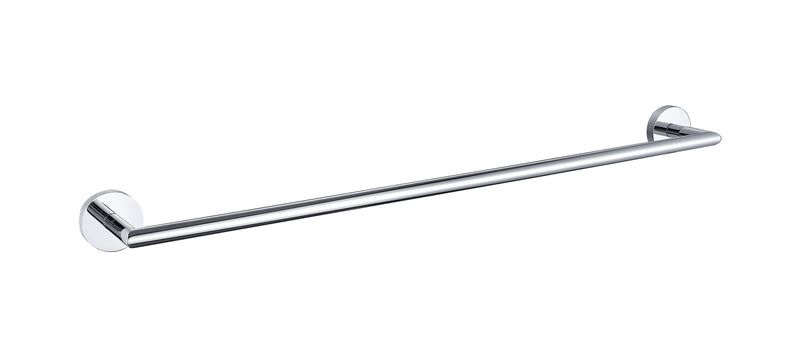 The White Space Pin Knurl towel rail in chrome